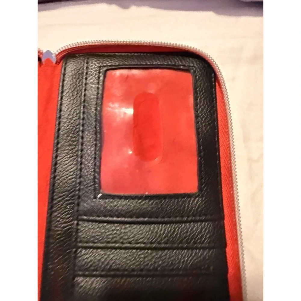 Pokémon Lounge fly Zip Up Wallet Red And Black